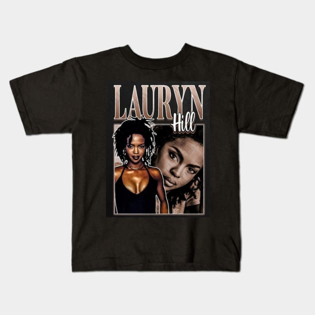 Lauryn Hill Empowering Echoes Kids T-Shirt by anyone heart